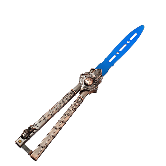 Andux Balisong Practice Flip Tool Foldable CS/HDD30-Blue(Only Available in European Countries)