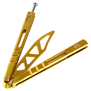 Andux Balisong Stainless Steel Flip Tool CS/HDD41 Gold