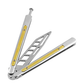 Andux Balisong Foldable CSGO Flip Training Tool No Screws CS/HDD43 Yellow