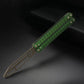 Andux Balisong CNC with Bushings Green Handle Lock-Free