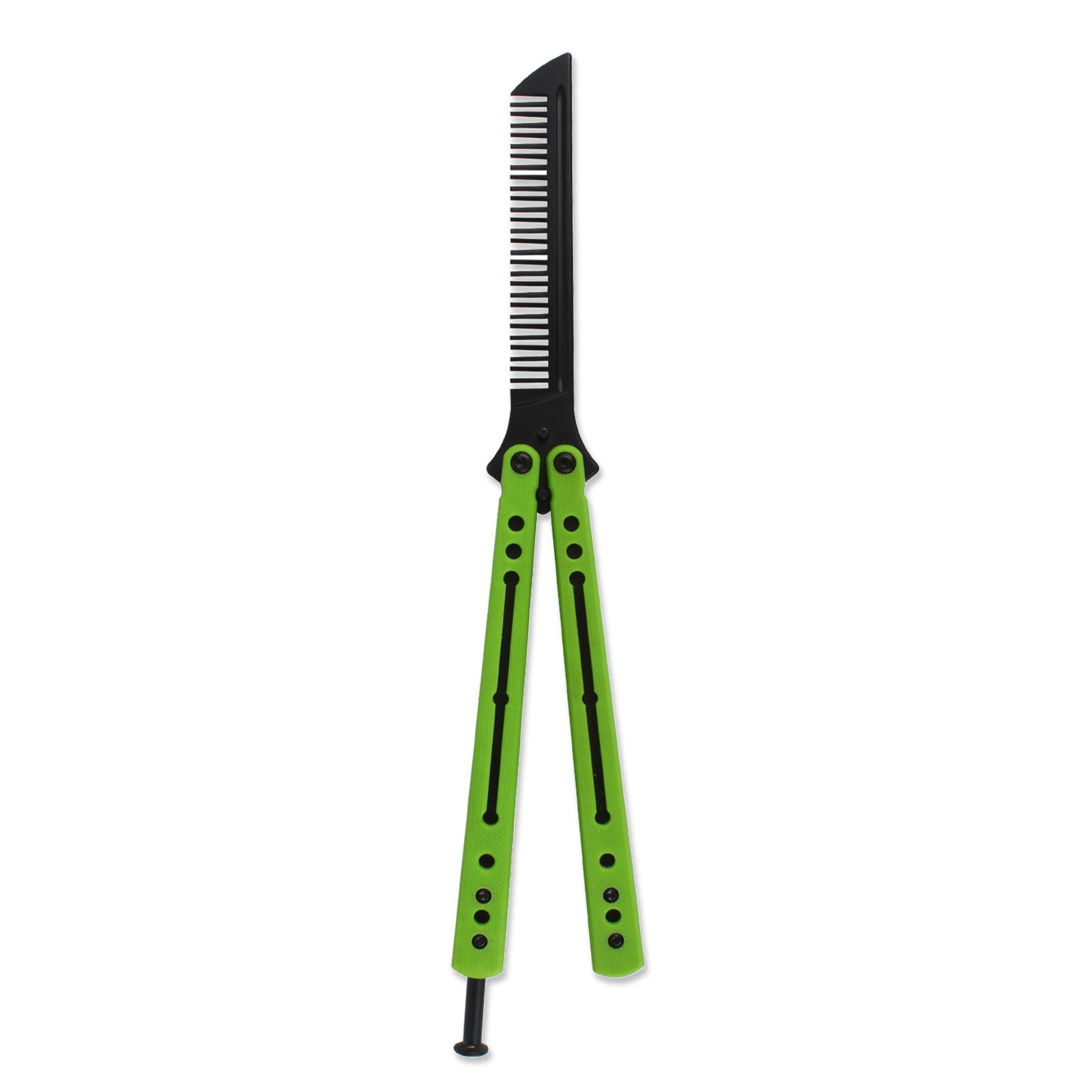 Andux Balisong Comb Style Green