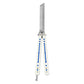 Andux Balisong Comb Style White
