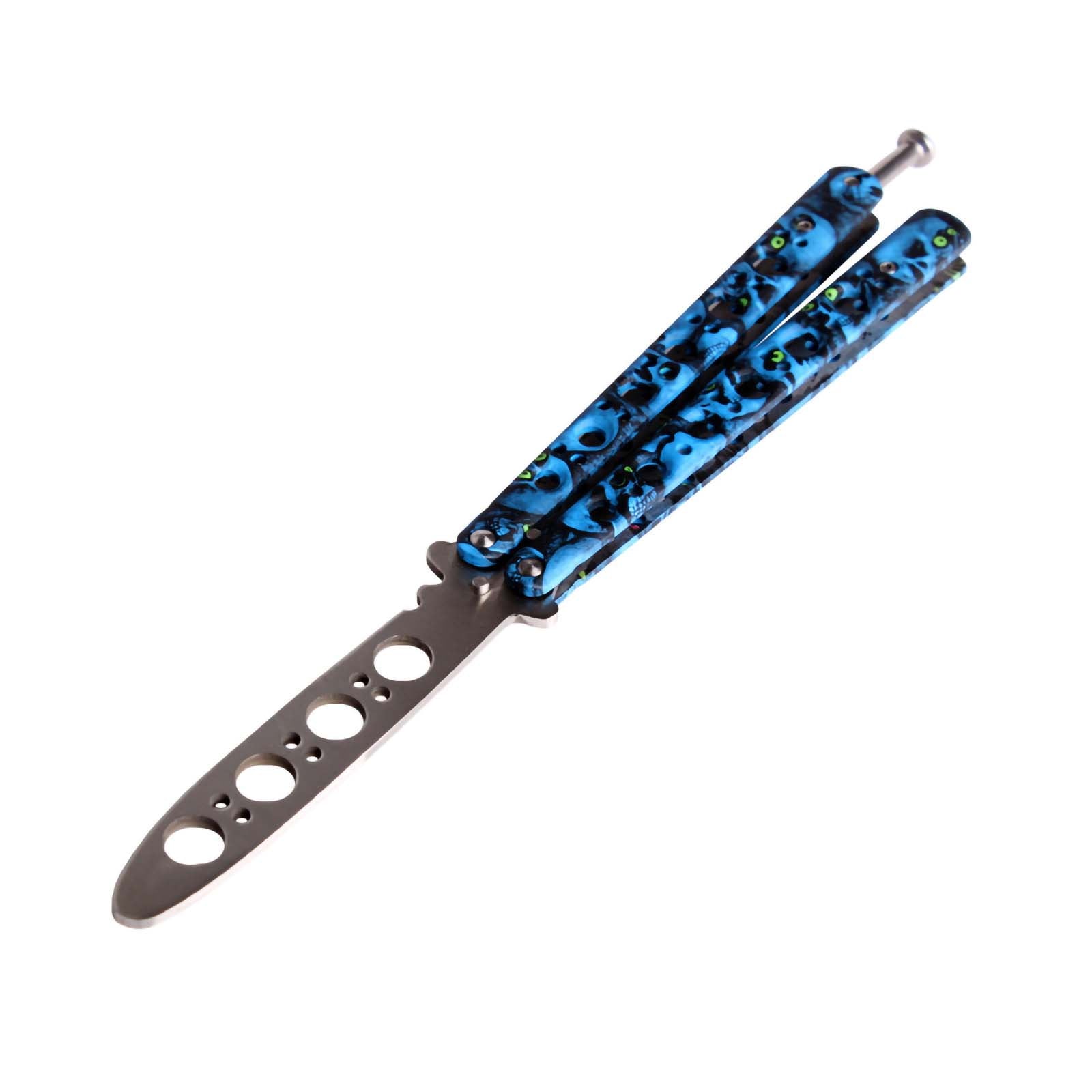 Andux Balisong Flip Trick Practice Tool Blue CS/HDD08