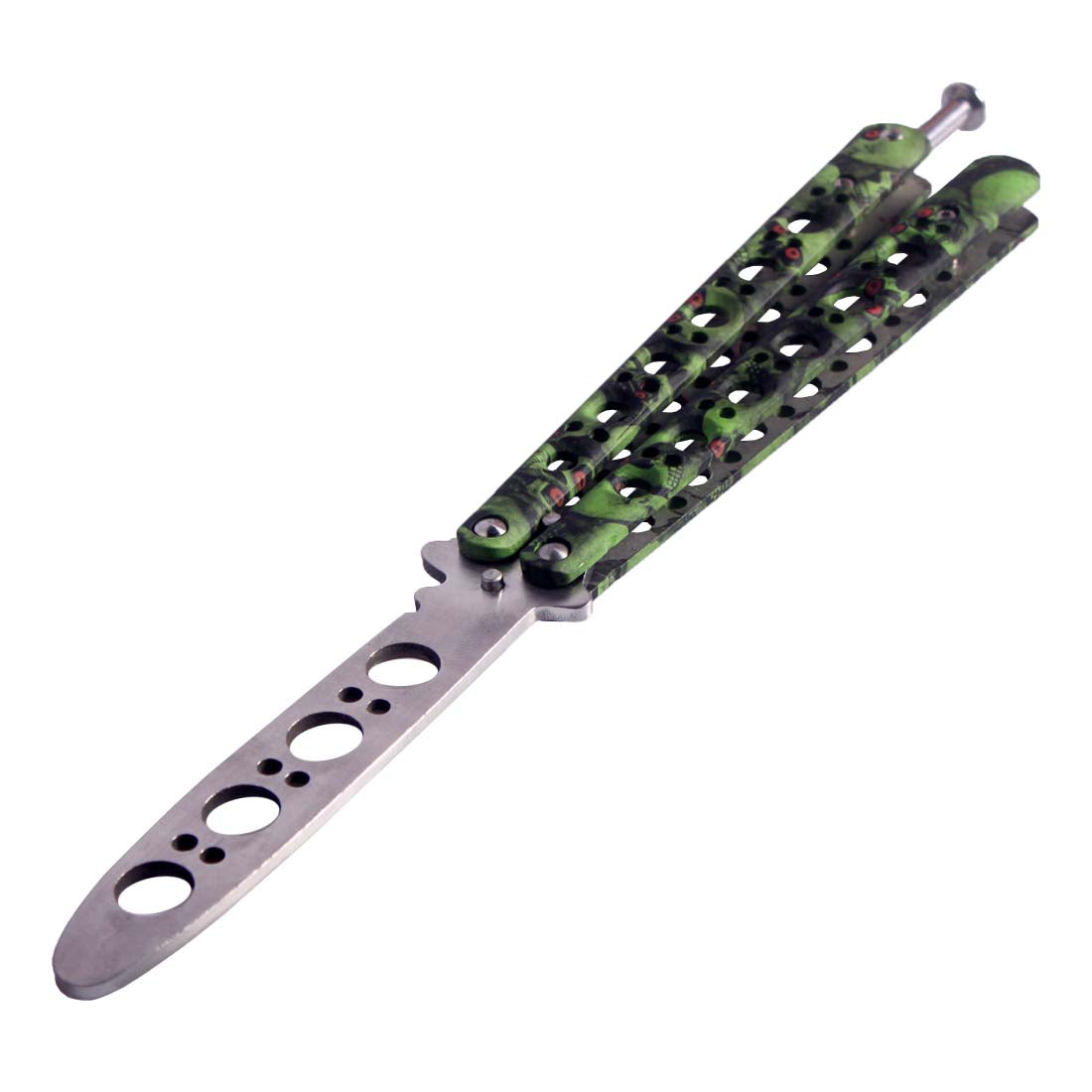 Andux Butterfly Knife Flip Trick Practice Tool Green CS/HDD08