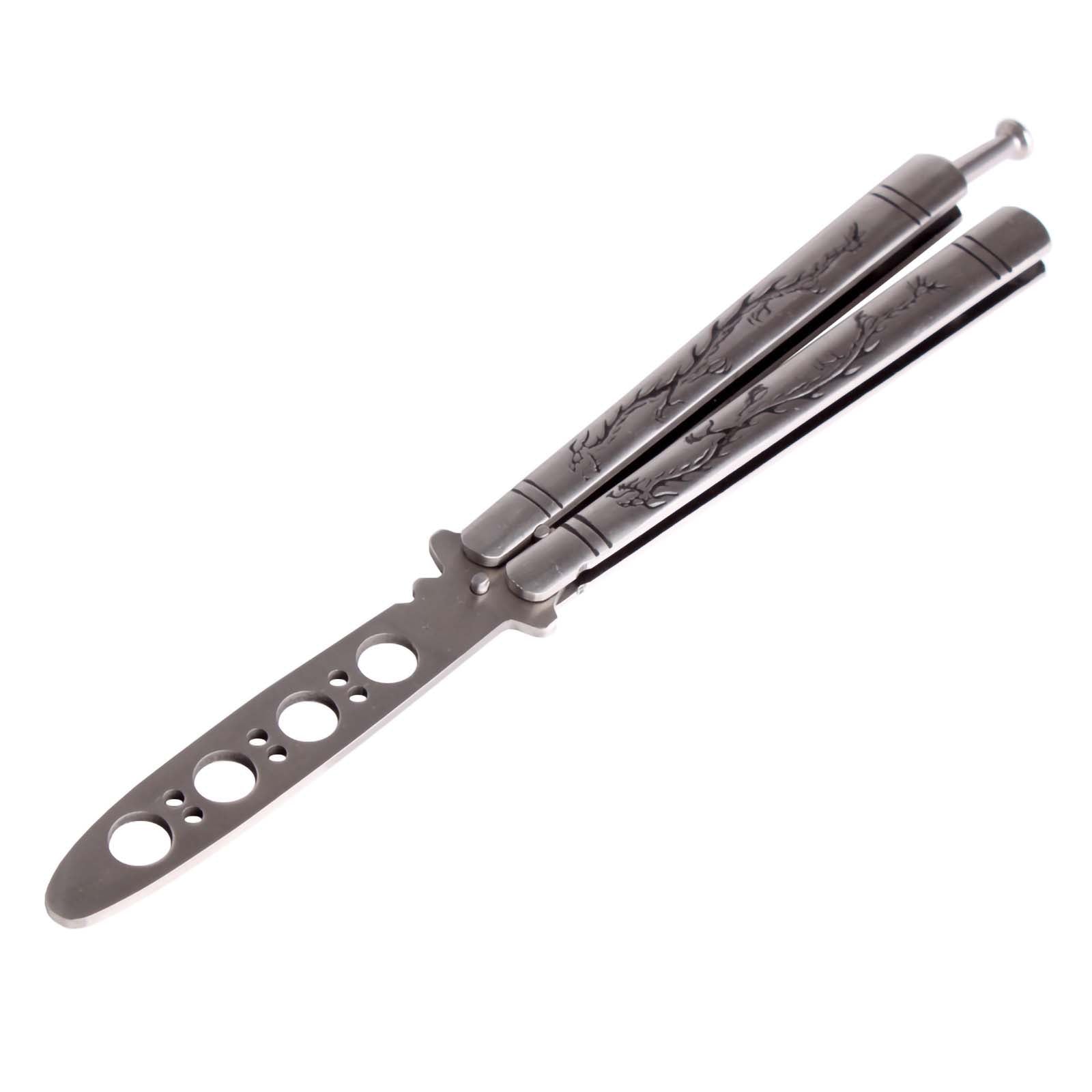 Andux Balisong with Dragon Pattern no Screws CS/HDD20